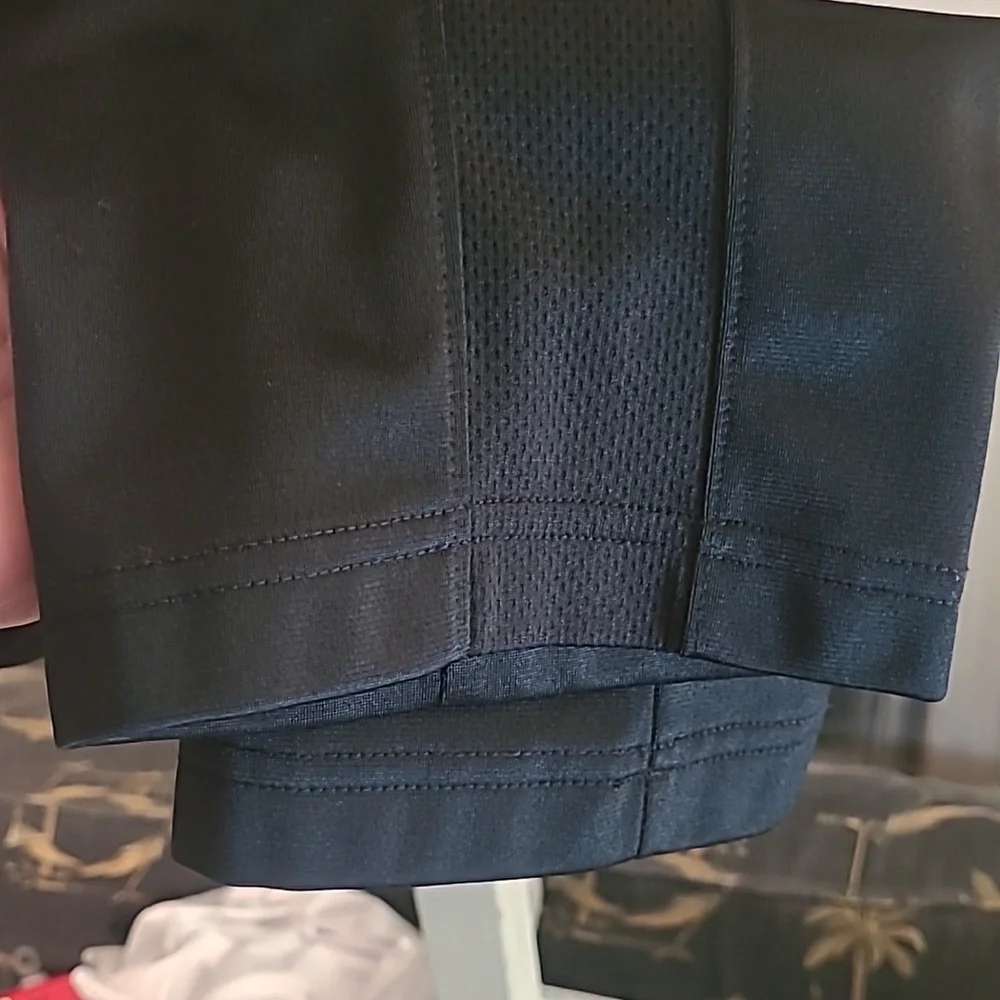 Athletic Works Boys XL 14-16 athletic sweatpants black gray white stripes